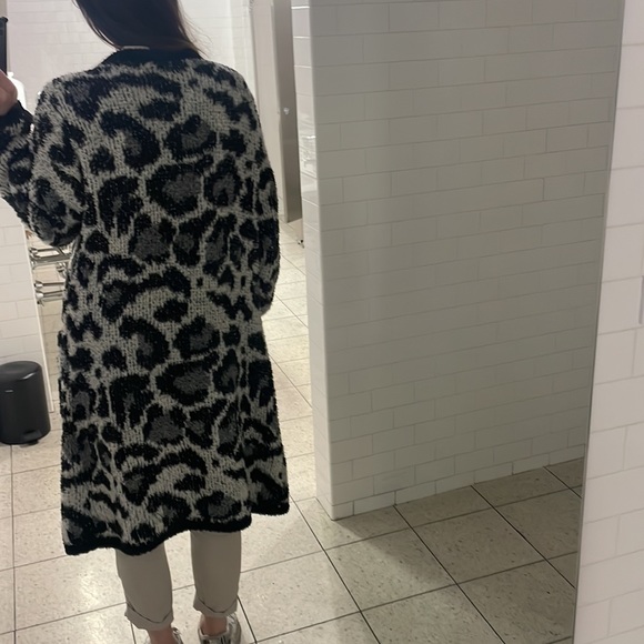 The kooples kimono animal print oversized cardigan - Picture 4 of 4